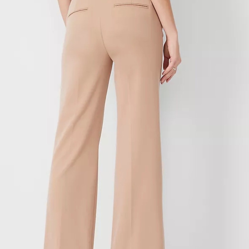 Ann Taylor khaki Chain Pocket Boot Cut Pants Size 10 New With Tags - Picture 3 of 3